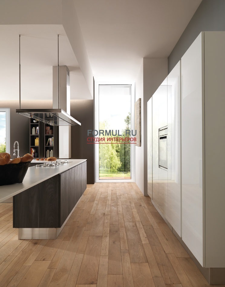 Кухня Berloni Brera Woody Grigio Torba